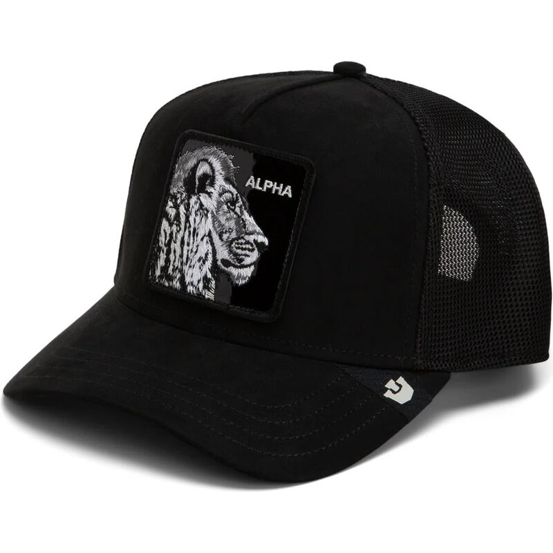 kasketter-buet-sort-snapback-black-out-lion-blackened-metallic-alpha-the-farm-goorin-bros