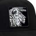 kasketter-buet-sort-snapback-black-out-lion-blackened-metallic-alpha-the-farm-goorin-bros