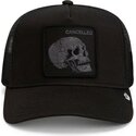 kasketter-buet-sort-snapback-tonal-skull-full-intent-cancelled-the-farm-goorin-bros