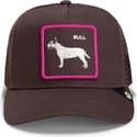 kasketter-buet-brun-snapback-shadow-bull-terrier-off-the-leash-the-farm-goorin-bros