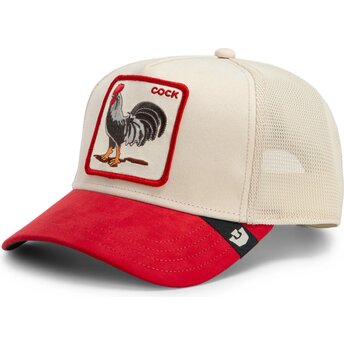 Kasketter buet rød snapback The Suede Rooster Microsuede Cock The Farm Goorin Bros.