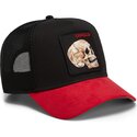 kasketter-buet-sort-snapback-cancelled-skull-microsuede-the-farm-goorin-bros