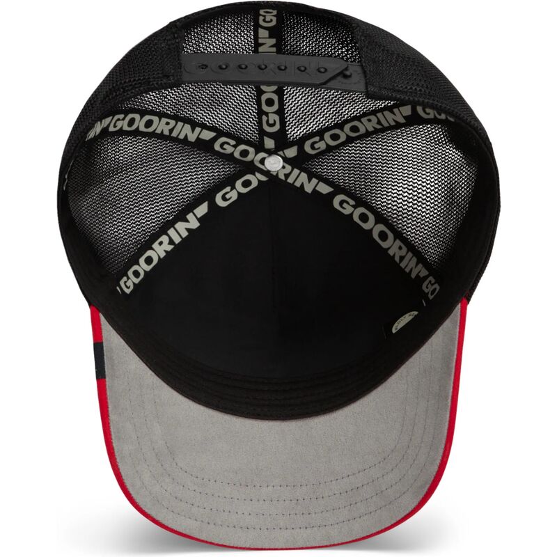kasketter-buet-sort-snapback-cancelled-skull-microsuede-the-farm-goorin-bros