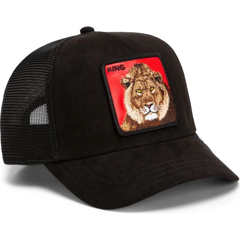 kasketter-buet-sort-snapback-re-leone-rosso-microsuede-king-the-farm-goorin-bros