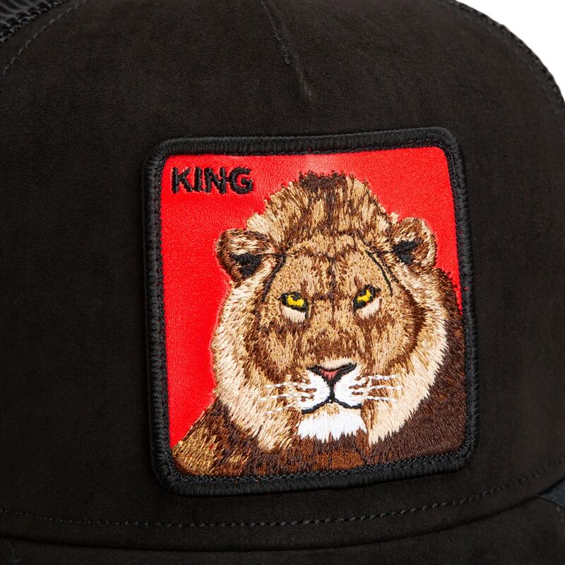 kasketter-buet-sort-snapback-re-leone-rosso-microsuede-king-the-farm-goorin-bros