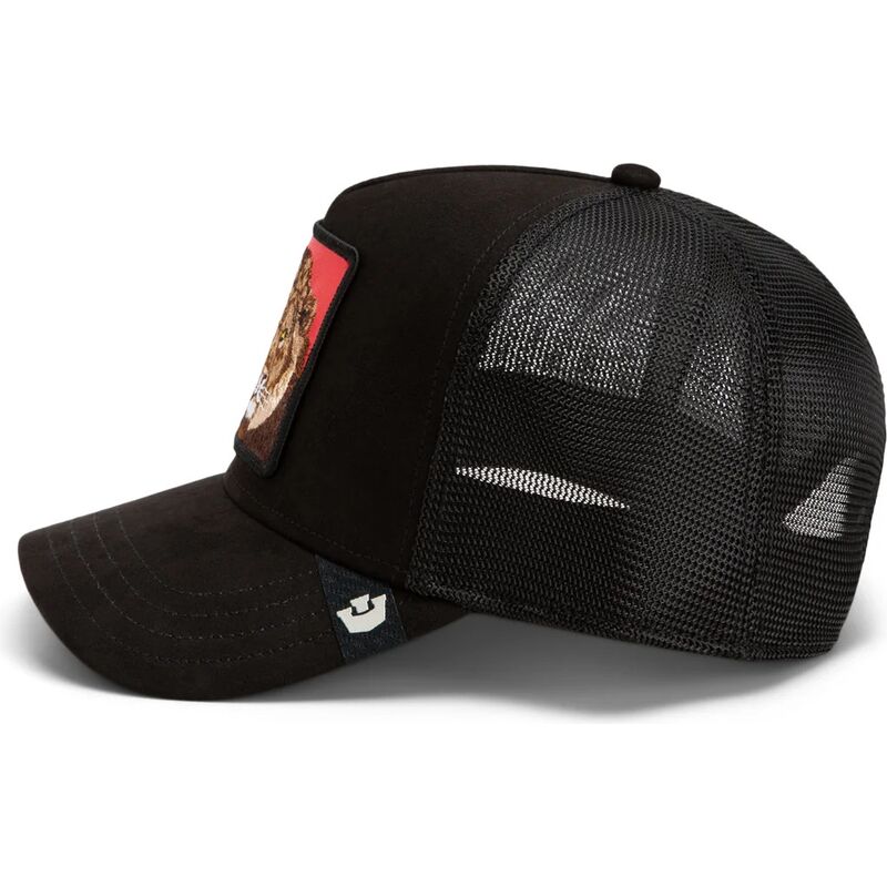 kasketter-buet-sort-snapback-re-leone-rosso-microsuede-king-the-farm-goorin-bros