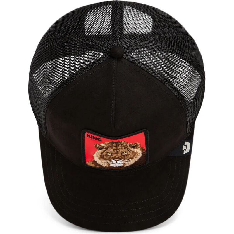 kasketter-buet-sort-snapback-re-leone-rosso-microsuede-king-the-farm-goorin-bros