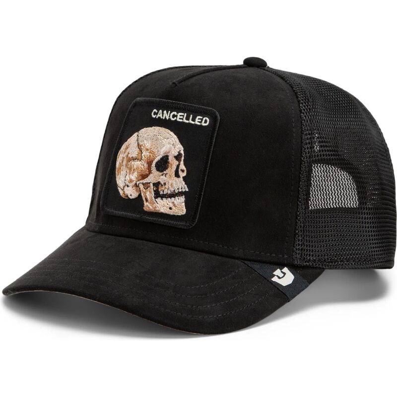 kasketter-buet-sort-snapback-suede-cancelled-skull-microsuede-the-farm-goorin-bros kasketter-buet-sort-snapback-suede-cancelled-skull-microsuede-the-farm-goorin-bros