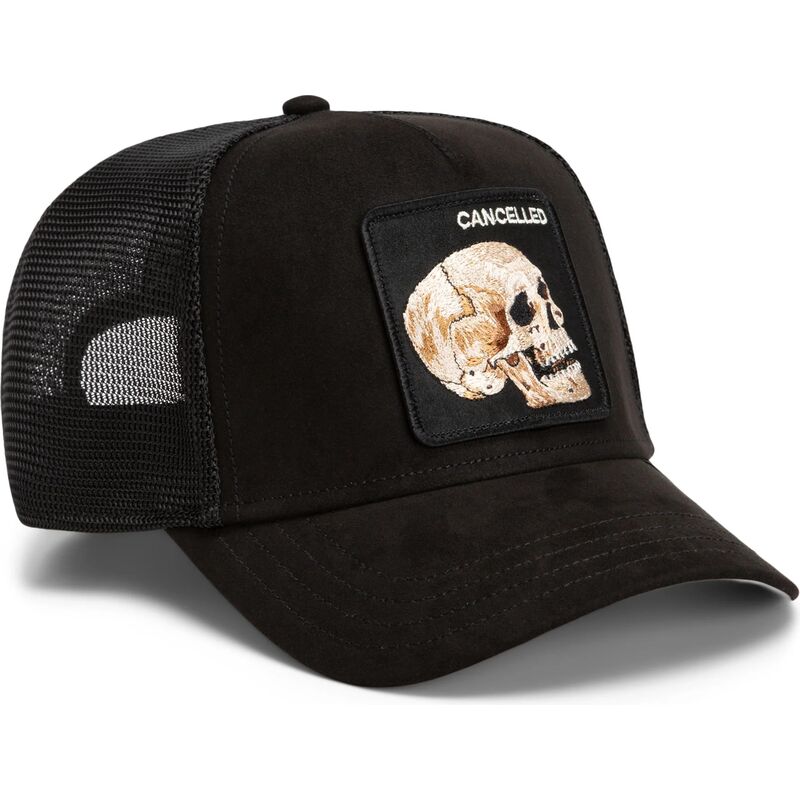 kasketter-buet-sort-snapback-suede-cancelled-skull-microsuede-the-farm-goorin-bros kasketter-buet-sort-snapback-suede-cancelled-skull-microsuede-the-farm-goorin-bros