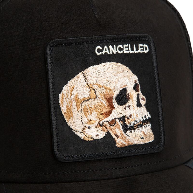 kasketter-buet-sort-snapback-suede-cancelled-skull-microsuede-the-farm-goorin-bros kasketter-buet-sort-snapback-suede-cancelled-skull-microsuede-the-farm-goorin-bros