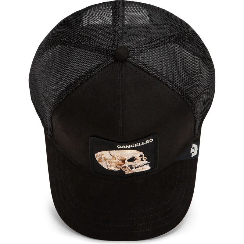 kasketter-buet-sort-snapback-suede-cancelled-skull-microsuede-the-farm-goorin-bros kasketter-buet-sort-snapback-suede-cancelled-skull-microsuede-the-farm-goorin-bros