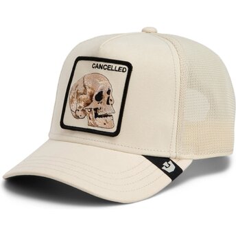 Kasketter buet beige snapback Suede Cancelled Skull Microsuede The Farm Goorin Bros.
