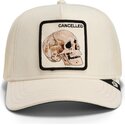 kasketter-buet-beige-snapback-suede-cancelled-skull-microsuede-the-farm-goorin-bros