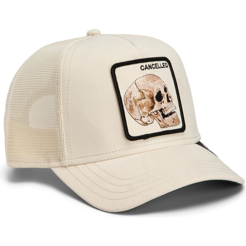 kasketter-buet-beige-snapback-suede-cancelled-skull-microsuede-the-farm-goorin-bros