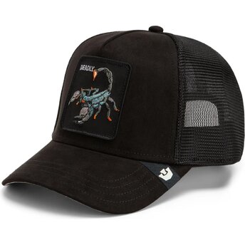 Kasketter buet sort snapback Suede Scorpion Microsuede The Farm Goorin Bros.
