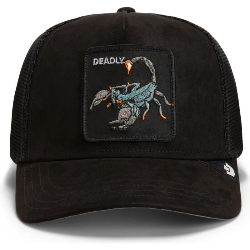 kasketter-buet-sort-snapback-suede-scorpion-microsuede-the-farm-goorin-bros