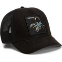 kasketter-buet-sort-snapback-suede-scorpion-microsuede-the-farm-goorin-bros
