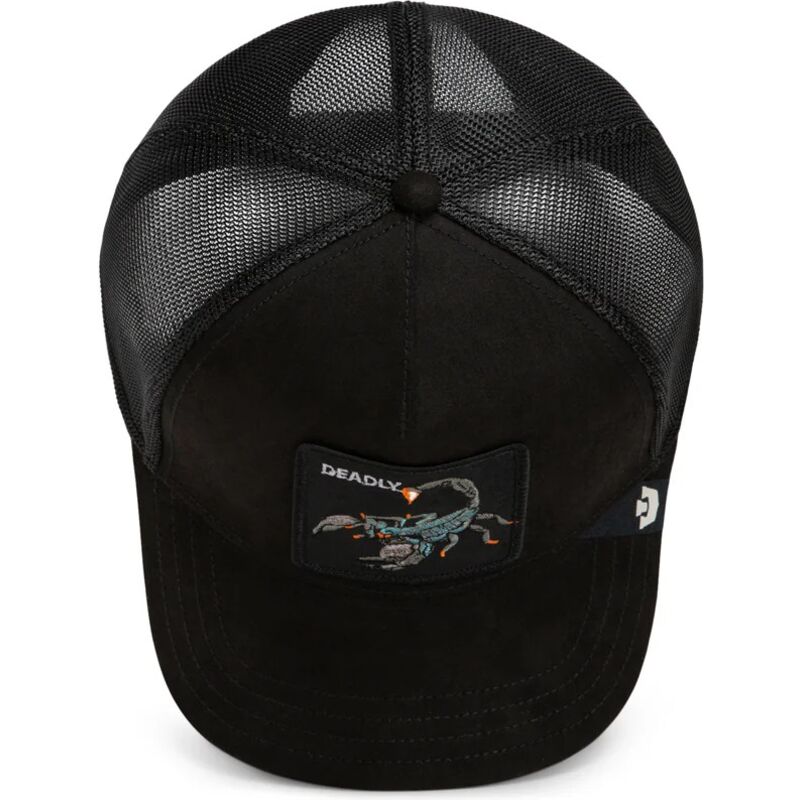 kasketter-buet-sort-snapback-suede-scorpion-microsuede-the-farm-goorin-bros