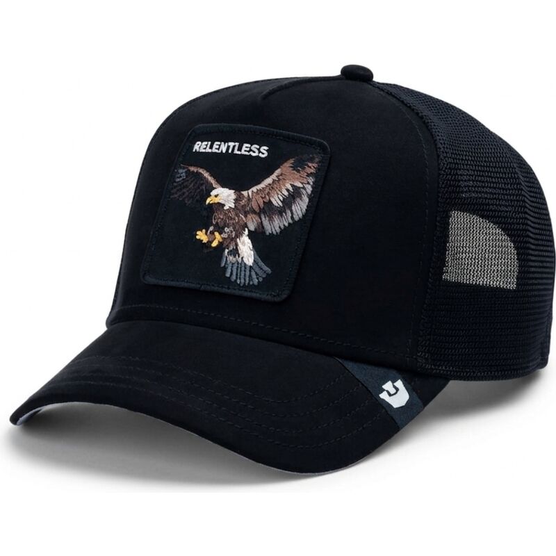 kasketter-buet-sort-snapback-suede-relentless-eagle-microsuede-the-farm-goorin-bros