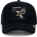 kasketter-buet-sort-snapback-suede-relentless-eagle-microsuede-the-farm-goorin-bros