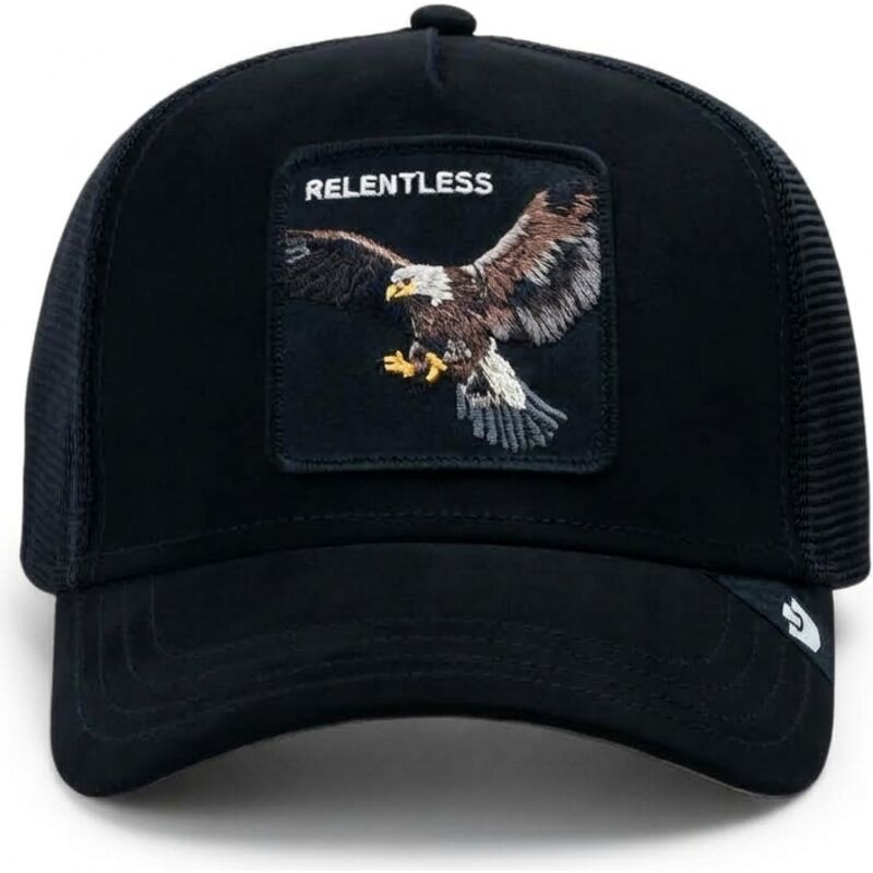 kasketter-buet-sort-snapback-suede-relentless-eagle-microsuede-the-farm-goorin-bros