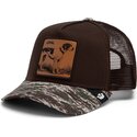 kasketter-buet-brun-snapback-engraved-dog-camo-glitch-the-farm-goorin-bros