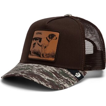 Kasketter buet brun snapback Engraved Dog Camo Glitch The Farm Goorin Bros.