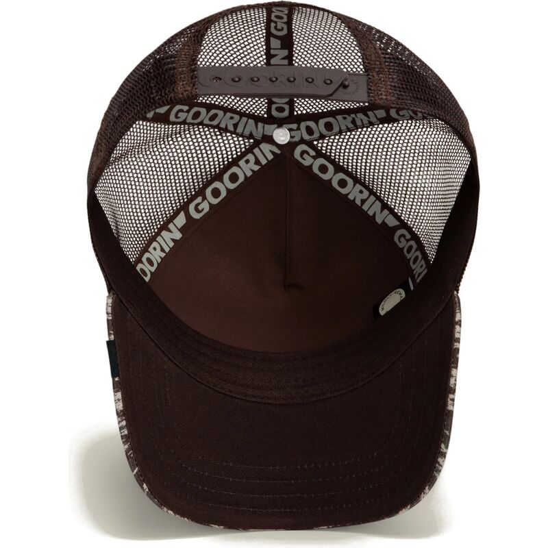 kasketter-buet-brun-snapback-engraved-dog-camo-glitch-the-farm-goorin-bros