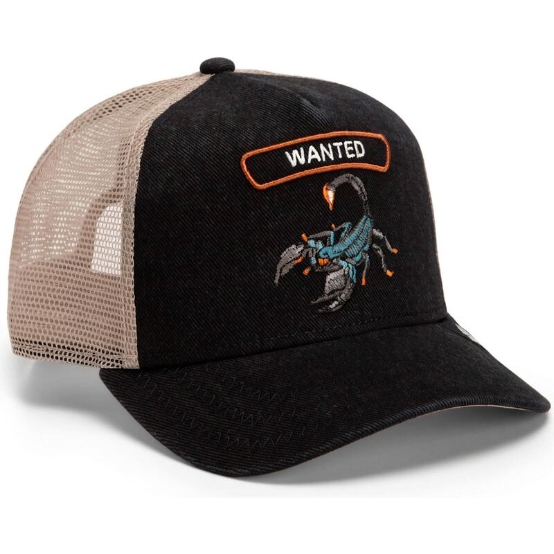 kasketter-buet-sort-snapback-wanted-rocker-denim-after-dark-the-farm-goorin-bros
