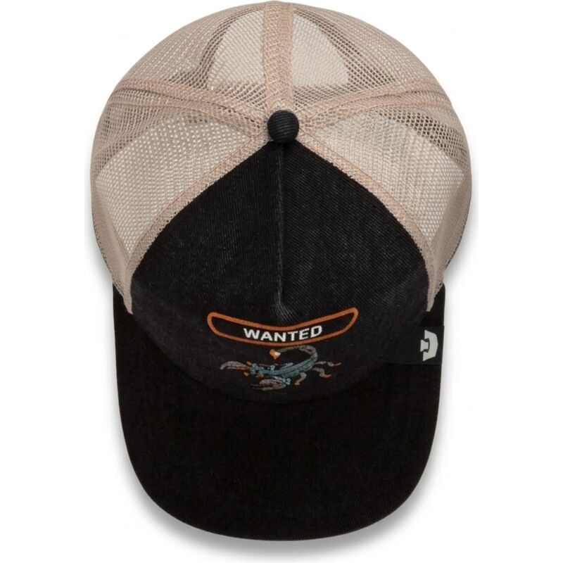 kasketter-buet-sort-snapback-wanted-rocker-denim-after-dark-the-farm-goorin-bros