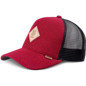 Kasketter buet rød snapback HFT Knitted Fab af Djinns