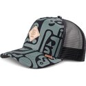 kasketter-buet-gron-snapback-hft-denim-oracle-af-djinns