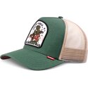 kasketter-buet-gron-snapback-hft-do-nothing-club-weird-vibes-frog-af-djinns