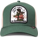 kasketter-buet-gron-snapback-hft-do-nothing-club-weird-vibes-frog-af-djinns
