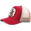 kasketter-buet-rod-snapback-hft-do-nothing-club-weird-vibes-frog-af-djinns