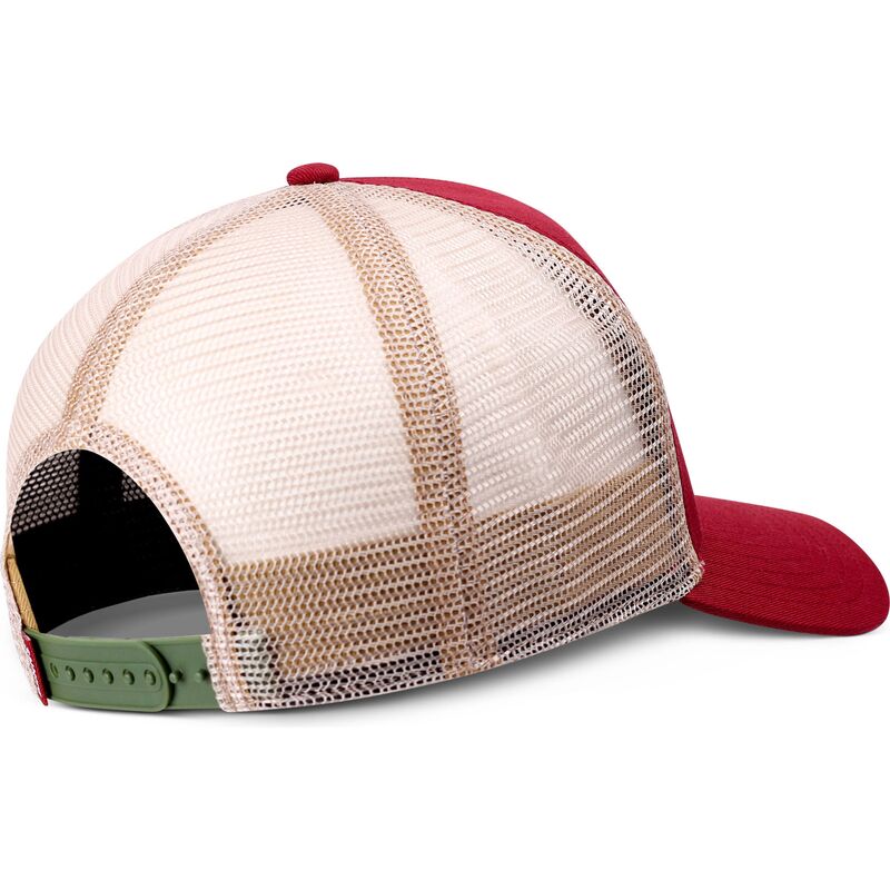 kasketter-buet-rod-snapback-hft-do-nothing-club-weird-vibes-frog-af-djinns