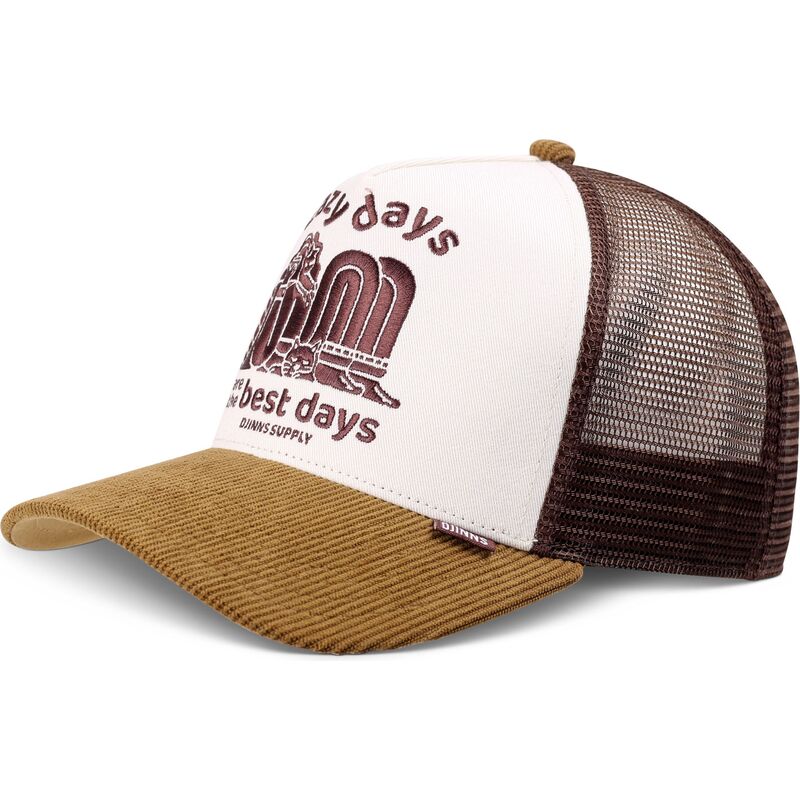 kasketter-buet-brun-snapback-hft-lazy-days-af-djinns kasketter-buet-brun-snapback-hft-lazy-days-af-djinns