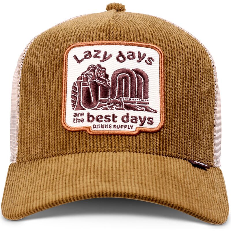 kasketter-buet-brun-snapback-hft-lazy-days-af-djinns
