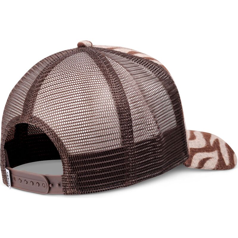kasketter-buet-brun-snapback-hft-rubbertigerstripes-af-djinns