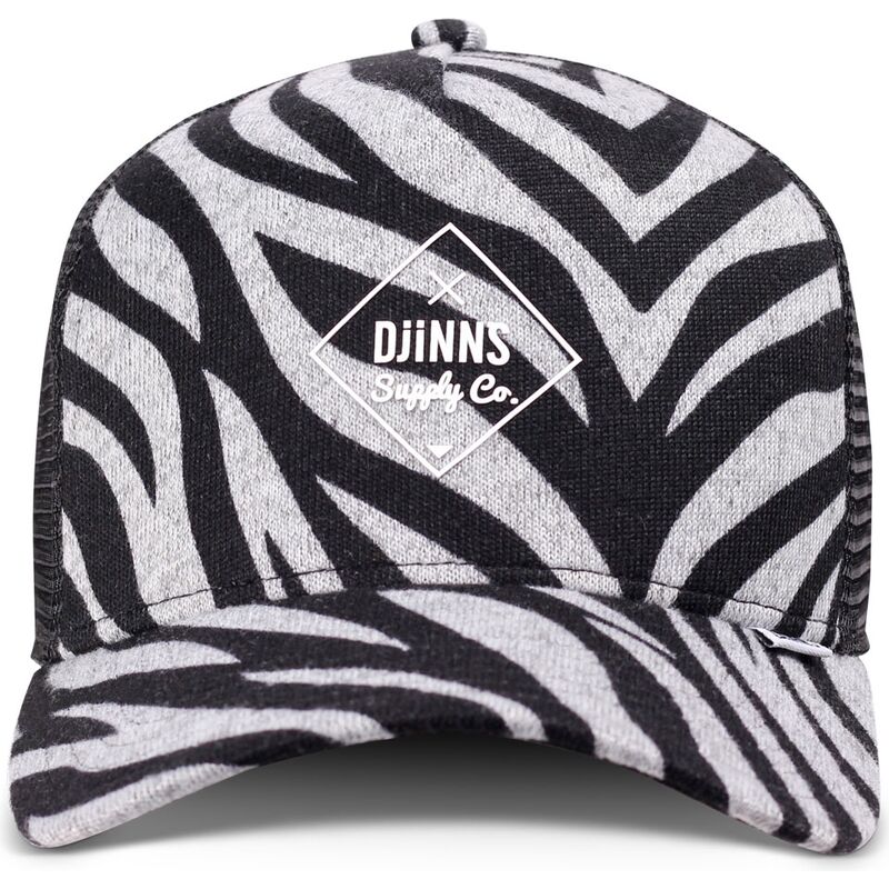 kasketter-buet-sort-snapback-hft-rubbertigerstripes-af-djinns