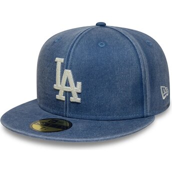 Kasketter flad blå tilpasset 59FIFTY Washed fra Los Angeles Dodgers MLB af New Era