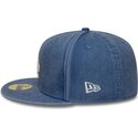 kasketter-flad-bla-tilpasset-59fifty-washed-fra-los-angeles-dodgers-mlb-af-new-era