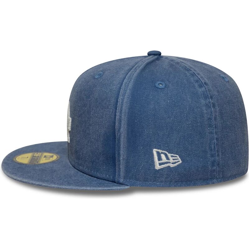 kasketter-flad-bla-tilpasset-59fifty-washed-fra-los-angeles-dodgers-mlb-af-new-era