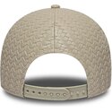 kasketter-buet-beige-justerbar-rem-9forty-pu-weave-fra-new-york-yankees-mlb-af-new-era