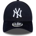 kasketter-buet-marinebla-snapback-9forty-m-crown-cord-visor-fra-new-york-yankees-mlb-af-new-era