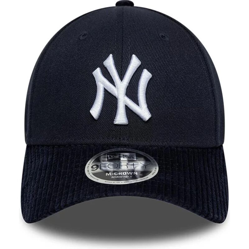 kasketter-buet-marinebla-snapback-9forty-m-crown-cord-visor-fra-new-york-yankees-mlb-af-new-era