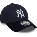 kasketter-buet-marinebla-snapback-9forty-m-crown-cord-visor-fra-new-york-yankees-mlb-af-new-era