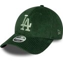 kasketter-buet-gron-snapback-9forty-m-crown-chunky-cord-fra-los-angeles-dodgers-mlb-af-new-era