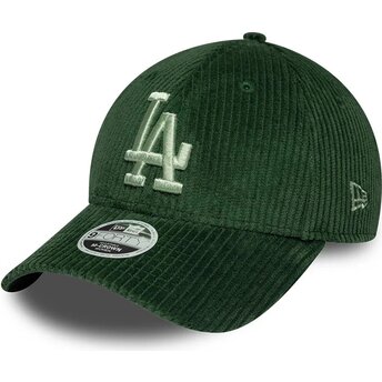 Kasketter buet grøn snapback 9FORTY M-Crown Chunky Cord fra Los Angeles Dodgers MLB af New Era