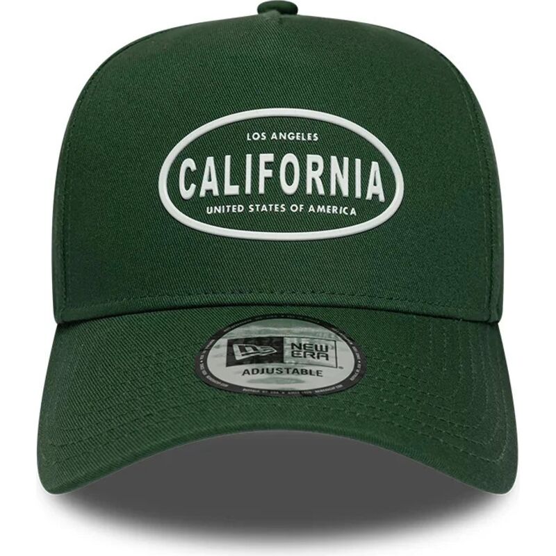 kasketter-buet-gron-snapback-9forty-e-frame-rubber-fra-california-los-angeles-af-new-era